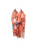 Winter Damen Schal Soft Cashmera » Winterschal Wasserrose » Fransenschal » Damenschal 180 x 70 cm - Orange