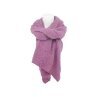 Winter Damen Schal Trapez » Bouclé Damenschal 200x40 cm » Winterschal Trapezschal » Alpaca Touch-Feeling | weich & flauschig - Flieder