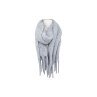 Winter Damen Schal » Winterschal Dread Style » Winterfarben » Fransenschal 187 x 50 cm » warmer Damenschal mit dicken Fransen » Hohes Volumen - Hellgr