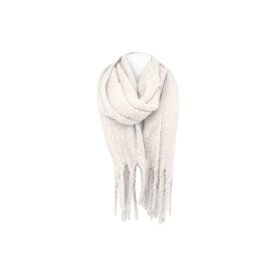 Winter Damen Schal » Winterschal Dread Style » Winterfarben » Fransenschal 187 x 50 cm » warmer Damenschal mit dicken Fransen » Hohes Volumen - Beige