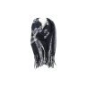 Winter Damen Schal » Winterschal kariert » Cashmera Soft » Damenschal » Fransenschal 180 x 65 cm - Schwarz