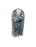 Winter Damen Schal » Winterschal kariert » Cashmera Soft » Damenschal » Fransenschal 180 x 65 cm - Grün