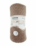 Wohndecke I Flanell Decke I Kuscheldecke Jacquard Fashion | 150x200cm [Braun]