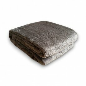 Wohndecke Teddy » Fleece Decke » XL Kuscheldecke 150 x 200 cm » weiche Couchdecke - Taupe