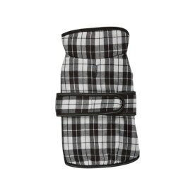 Hundepullover & Hunde-Wintermantel » Hundejacke » schützt vor Kälte & Wind » schnell anzuziehen » Größe S / ca. 30 cm - Hunde-Wintermantel / Karo