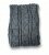 Winter Loop Schal | warm und weich | hochwertiger Wollschal mit Strickmuster [grau]