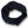 Winter Loop Schal | warm und weich | hochwertiger Wollschal mit Strickmuster [schwarz]